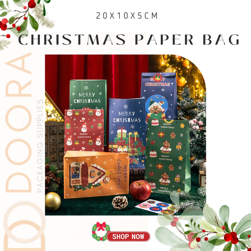 

[Doora] Christmas Paper Bag / Snack Bag / Tas Souvenir