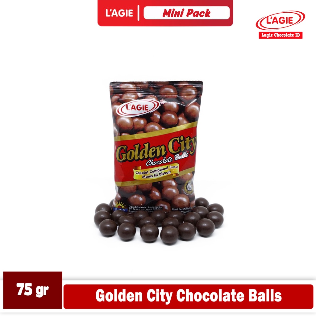 

LAGIE GOLDEN CITY CHOCO BALLS 75GRAM