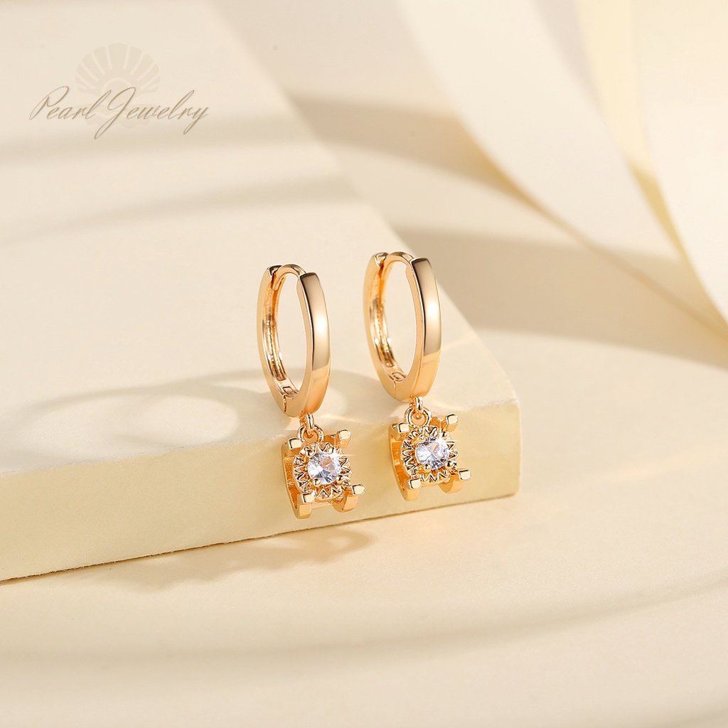 Y814 [COD✔]Anting Titanium Wanita Anti Karat Fashion Earrings Korean Style Anting Hoops Emas Mewah