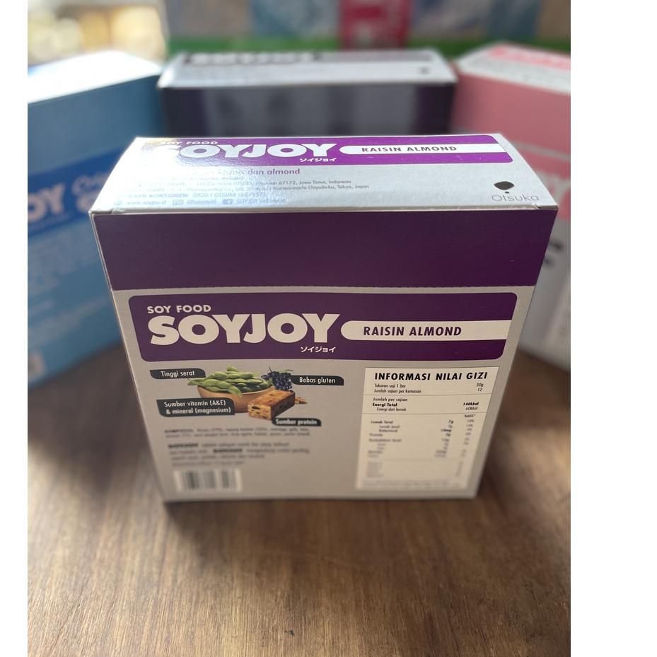 

Paling Baru SOY FOOD SOYJOY RAISIN ALMOND 1 BOX isi 12 Bar JU7#