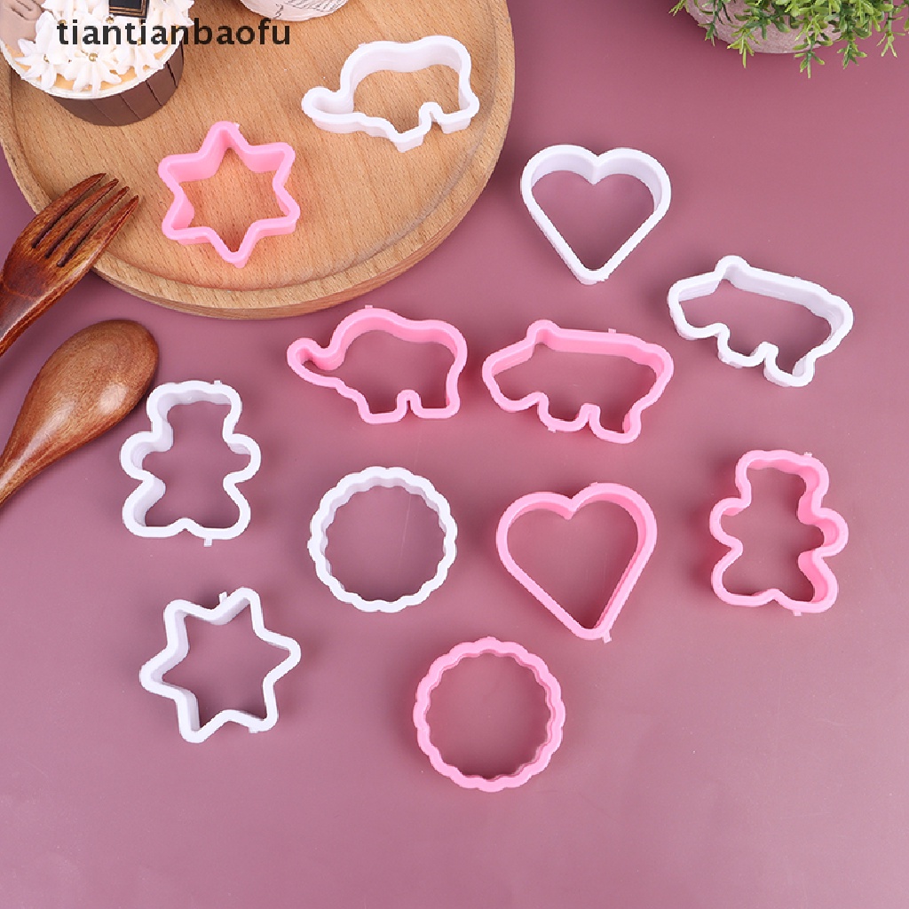 6 Pcs / Set Alat Pemotong Biskuit Bentuk Hewan Untuk Membuat Kue