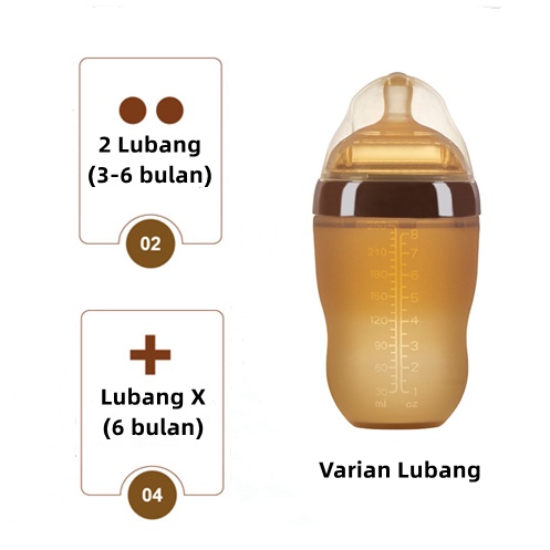 Pengganti Dot Nipple Piko Bello Silikon Nano Perak Dot Bayi Selang Lembut Wide Neck BPA Free BB067