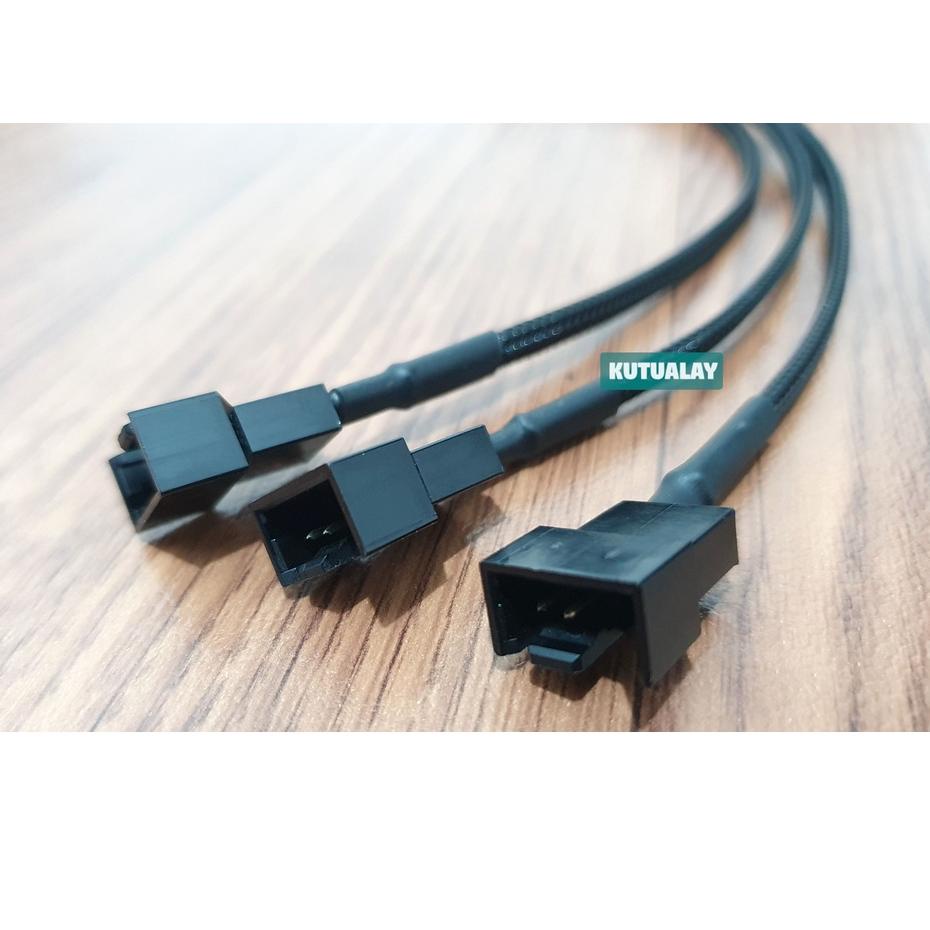 code5l5Kz--Converter Molex to 4 Pin / 3 Pin Fan Splitter Kipas 3 Cabang Kipas