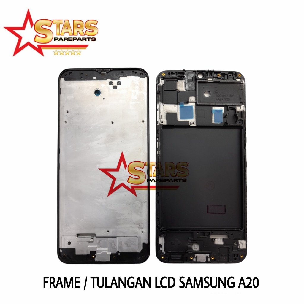 FRAME LCD / TULANGAN LCD / TATAKAN TENGAH LCD / BEZZEL MIDDEL SAMSUNG GALAXY A20 / A205 / A205F ORI COPOTAN MULUS