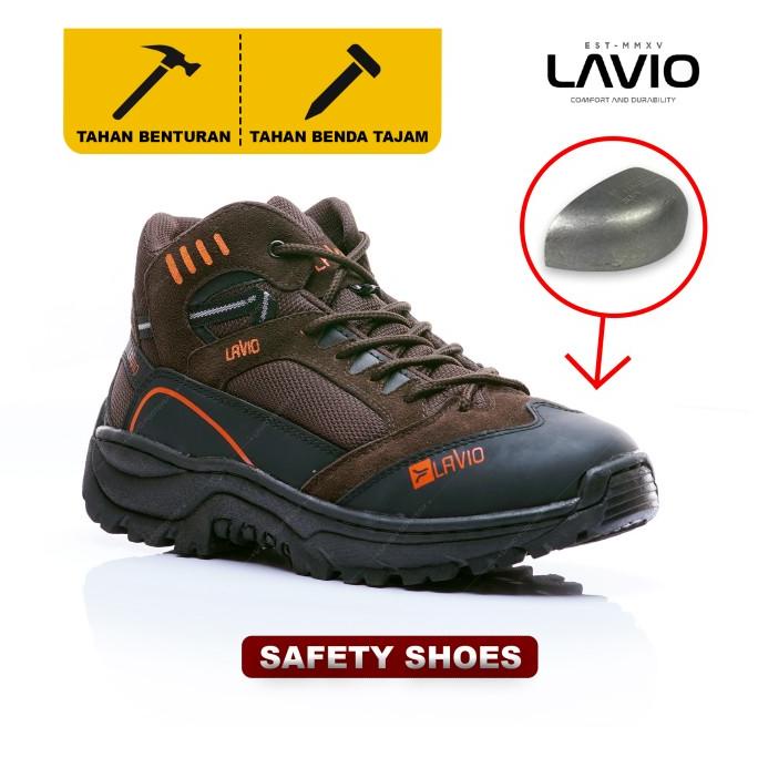 Sepatu Safety Boots Shoes Ujung Besi Lavio Galen Premium Original