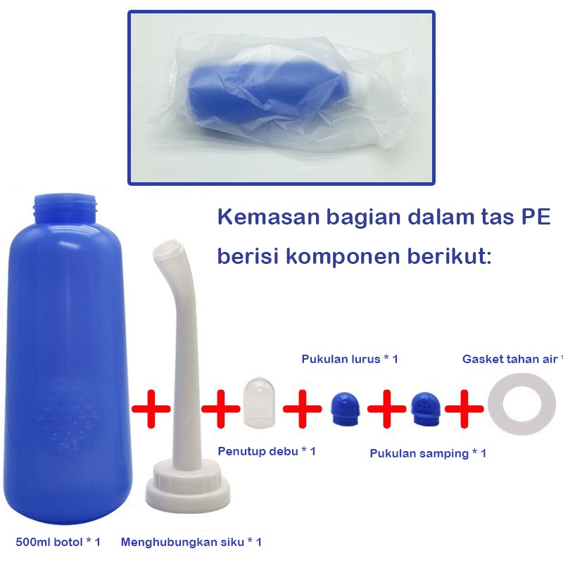 DADAWARD Semprotan Bilas/ Bidet Portable Semprotan Cebok Toilet Pencet Travel Sprayer Botol/ Portable Bidet/ Travel Water Spray/ Semprotan Cebok/ Botol Cebokan/ Pencucian Ibu dan Bayi 2 in 1/ Botol Bilas