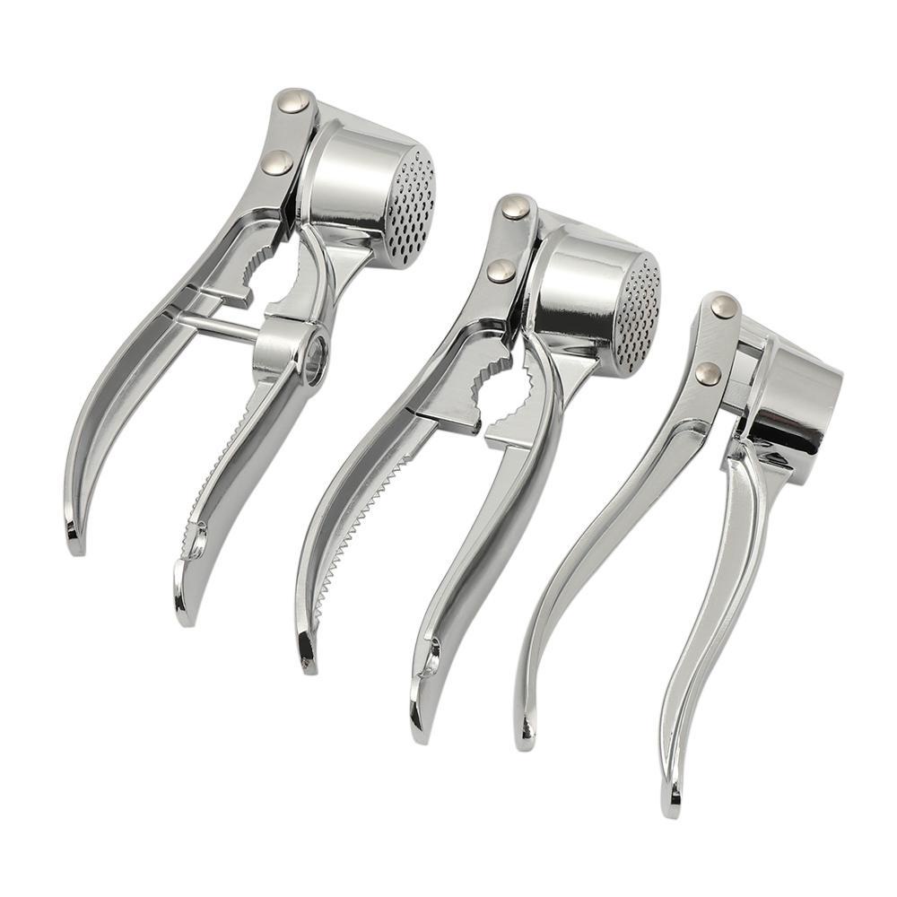 Top Garlic Press Portable Penghalus Bawang Putih Penghalus Mincer Manual Squeeze Corkscrew