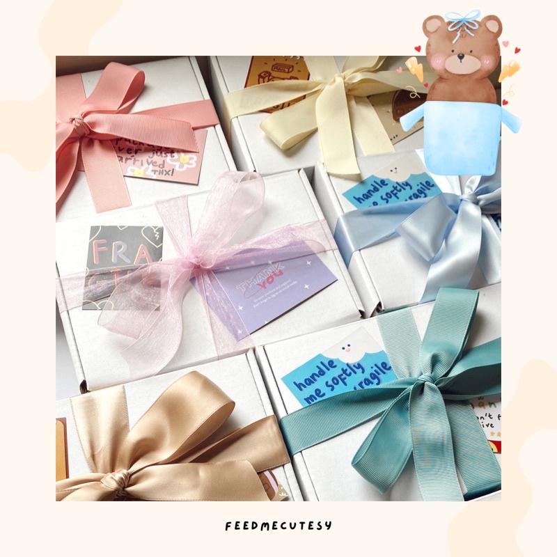 

tambahan additional gift box | bungkus kado | feedmecutesy