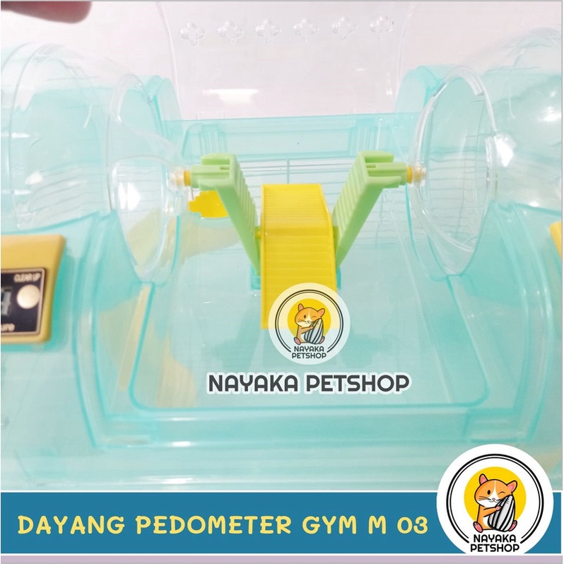 Kandang Hamster SULTAN PREMIUM Tingkat 2 Lantai Dayang Pedometer Gym Cage M03 M 03