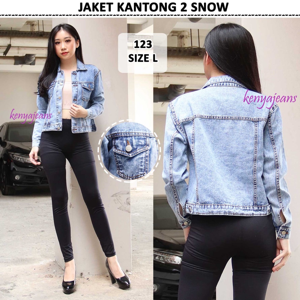 7C-G JAKET JEANS WANITA PREMIUM | JAKET DENIM WANITA