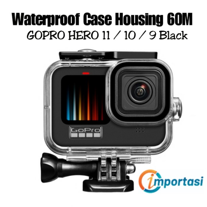 Waterproof Case Underwater Diving Housing GOPRO HERO 11 10 9 Black