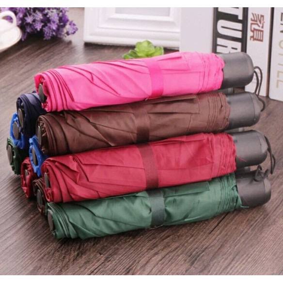 Payung Lipat Silver Warna Umbrella Polos