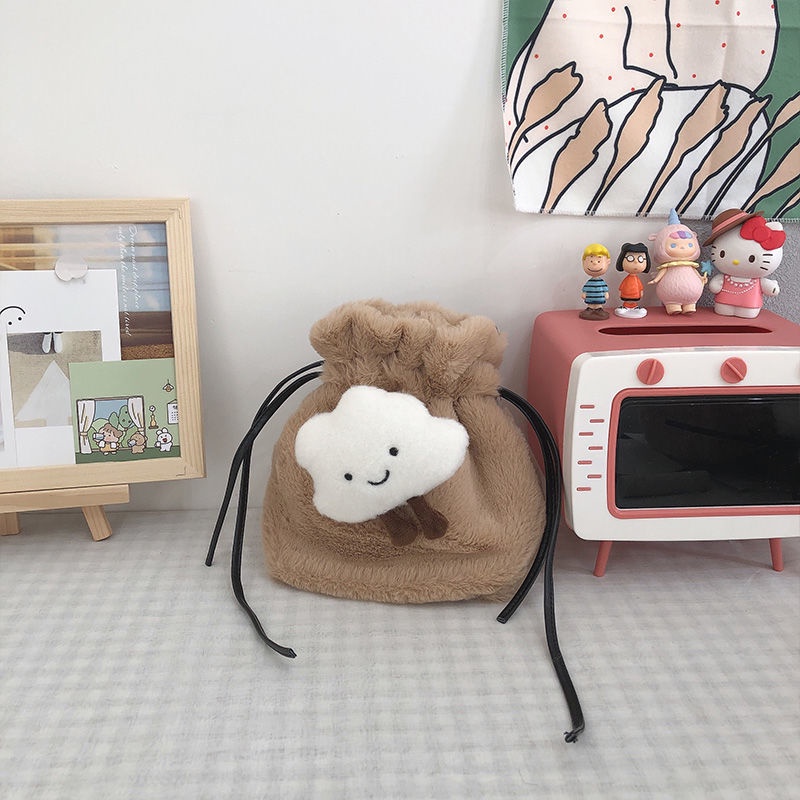 ♗Sera Net Merah Lucu Mewah Kecil Tas Wanita Messenger Tas Trendi Musim Gugur dan Musim Dingin Baru Gadis Jepang Lembut Gadis Tas Bahu Wanita