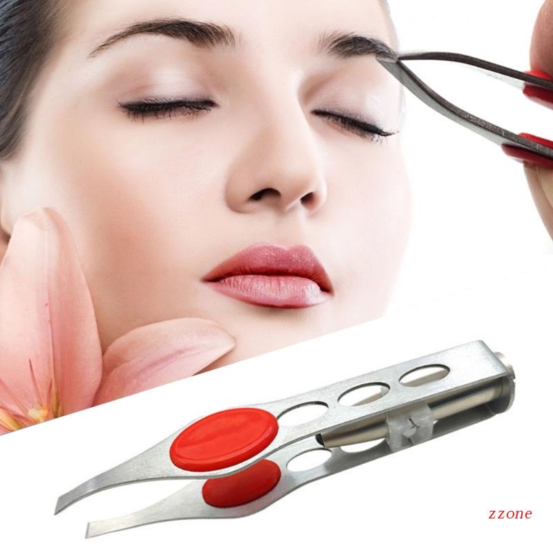 Zzz Pinset Stainless Steel Dengan Lampu LED