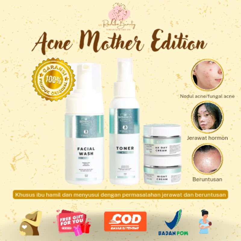 Bening's Skincare Paket Acne Series Mother Edition Dr Oky Pratama Viral