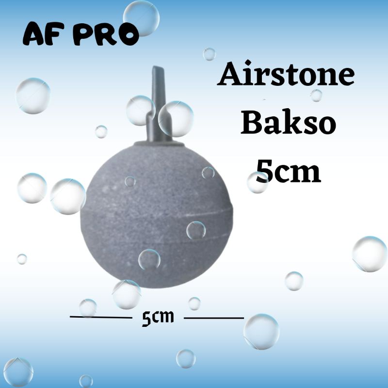 Batu Pemecah Udara Airstone Aerator Bakso Bulat 5cm