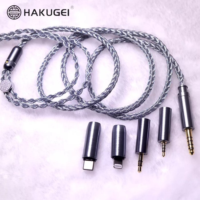 MOTICC x HAKUGEI CRAPE MYRTLE Upgrade Cable Litz 5N OFC Litz Silver