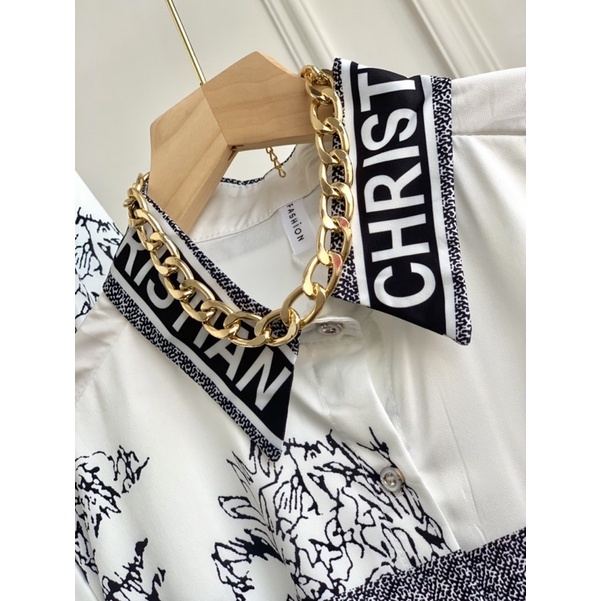 FW B1341 Kemeja Silk Import Premium