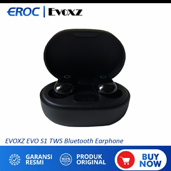 EVOXZ EVO S1 TWS Bluetooth Earphone Black