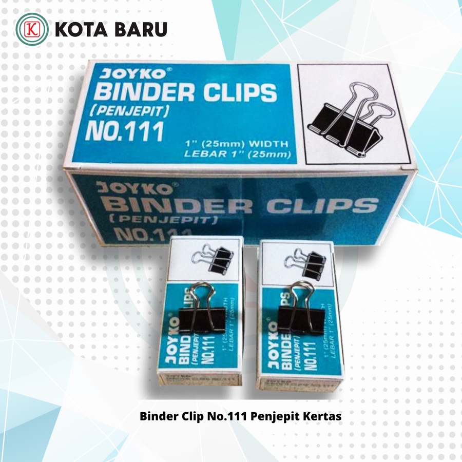 

Binder Clip No.111 Penjepit Kertas