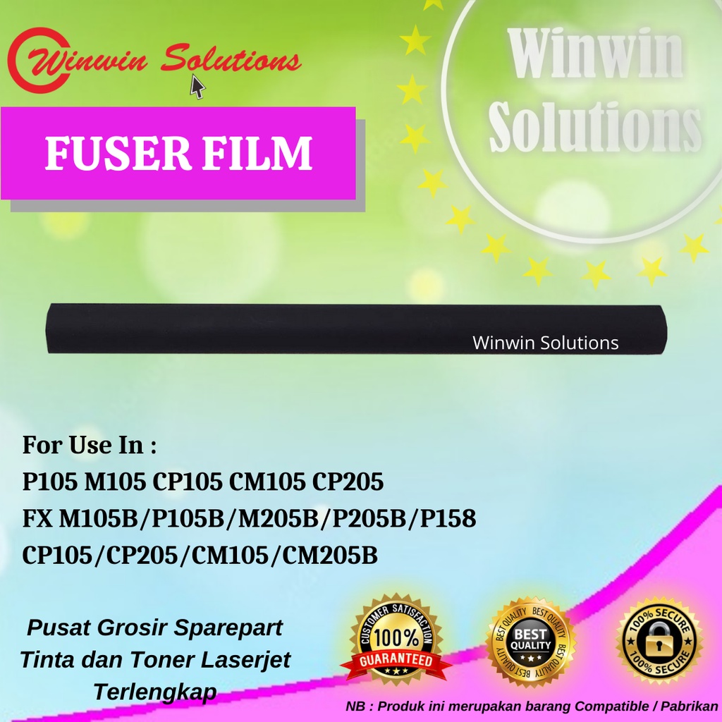 Fuser Fixing Film P105 M105 CP105 CM105 CP205 M105B/P105B/M205B/P205B/P158 /CP105/CP205/CM105/CM205B