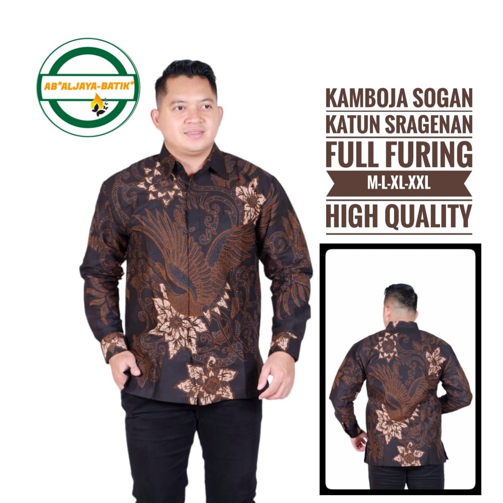 KAMBOJA SOGAN ALJAYA BATIKSOLOAMANAH KEMEJA BAJU BATIK PRIA SOLO LENGAN PANJANG PENDEK LAPIS FURING ATASAN BATIK PREMIUM MODERN KATUN HALUS SEKAR PEKEN KEMBANG EMAS BIANTARA KSATRIA ABU SUNDOKORO TRUNTUM GANDRUNG PARIKESIT MAROON SETYANING ATI OPO IJO