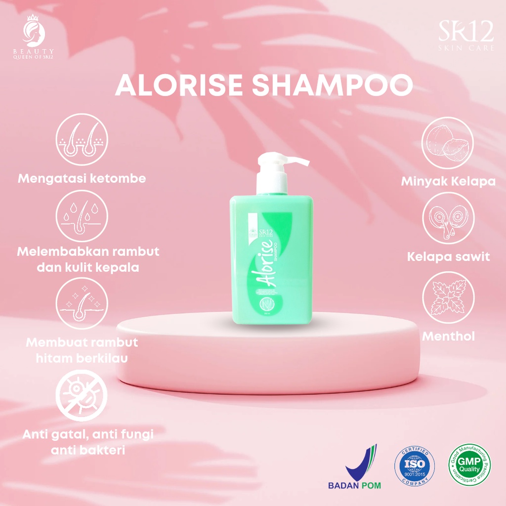 Alorise Shampoo SR12 Shampo Lidah Buaya Sampo Rambut Rontok Shampoo Rambut Rontok Shampoo Anti Rontok Shampo Anti Rontok Sampo Rambut Rontok dan Ketombe Hair Treatment Sampo Untuk Rambut Rontok