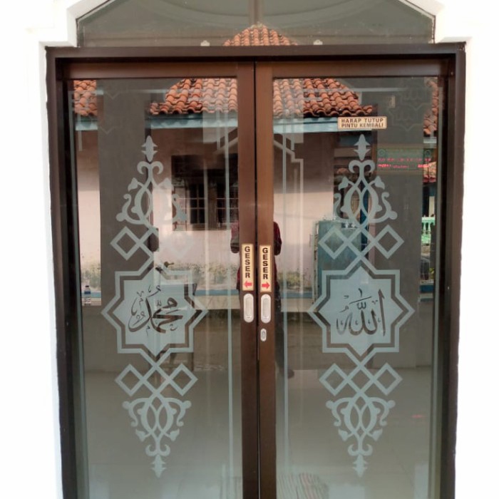 cutting stiker kaligrafi masjid |stiker kaligrafi