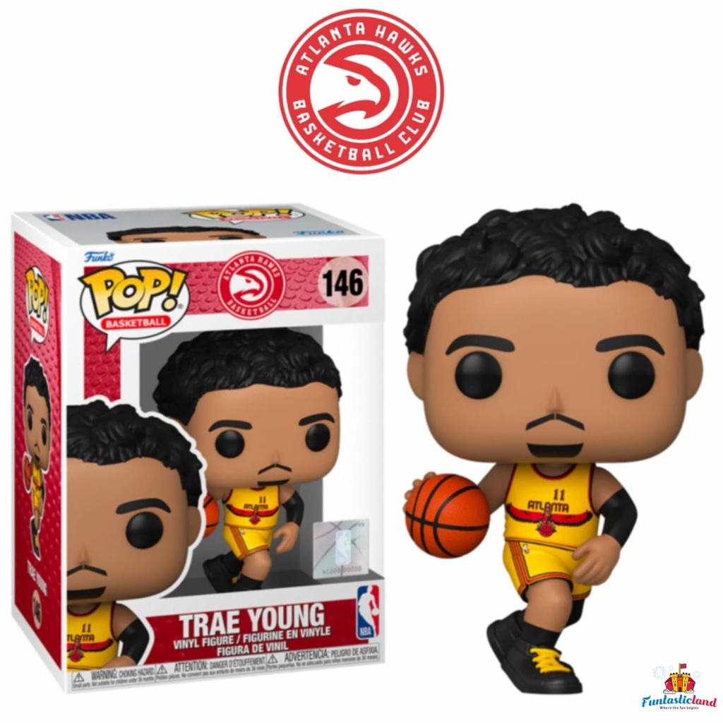 Original Funko POP Basketball NBA Atlanta Hawks - Trae Young (City Edition 2021 Jersey) #146