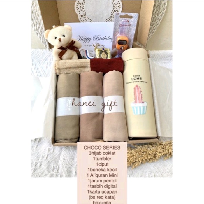 

[ COD ] Hijab Series Kado Hampers Gift Ulang Tahun Wisuda Birthday Graduation - Choco Series