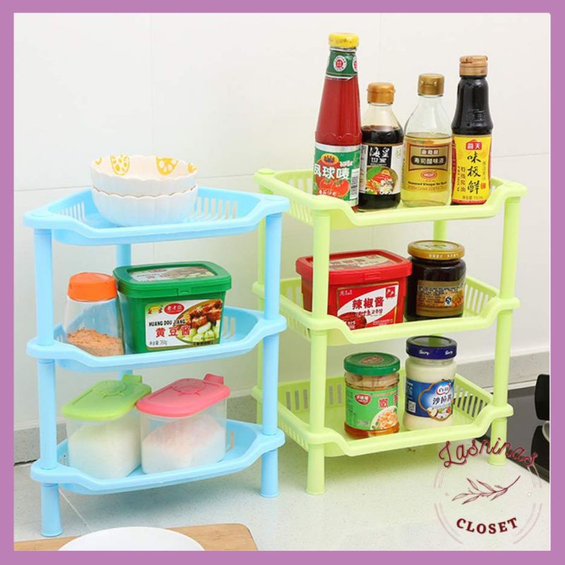 Rak sudut serbaguna 3 susun/ Rak susun serbaguna