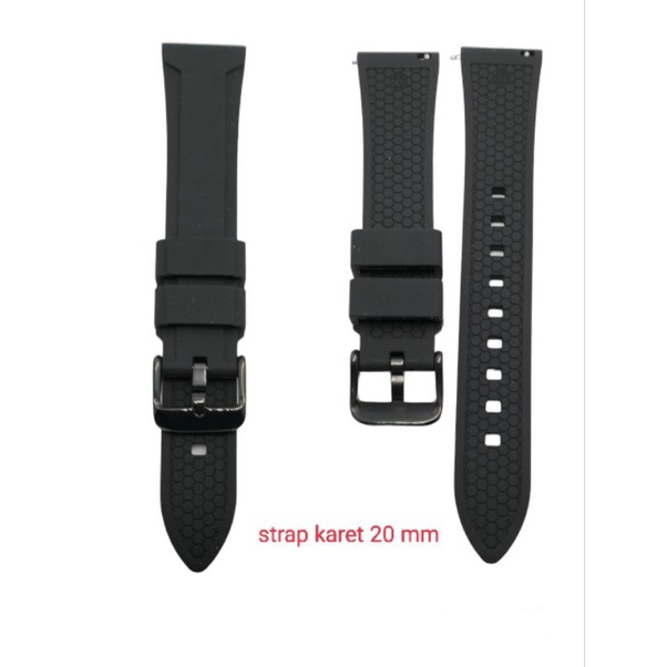 Strap tali jam tangan karet 20 mm