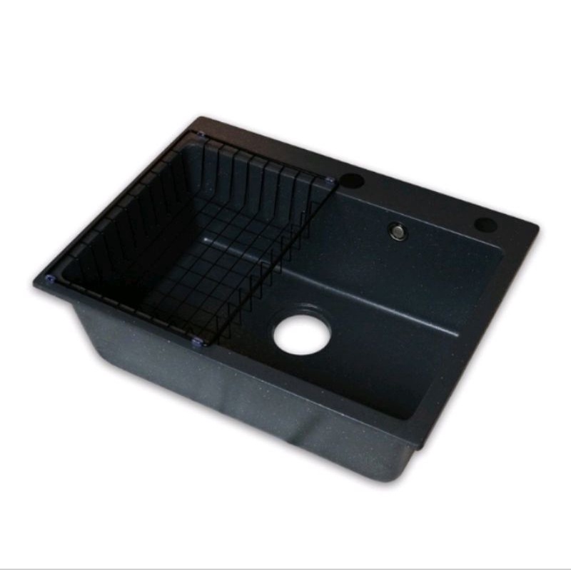 KITCHEN SINK 6045 INOBE BLACK SILGRANITE KOMPLIT SET / SINK 6045 INOBE SILGRANITE SET
