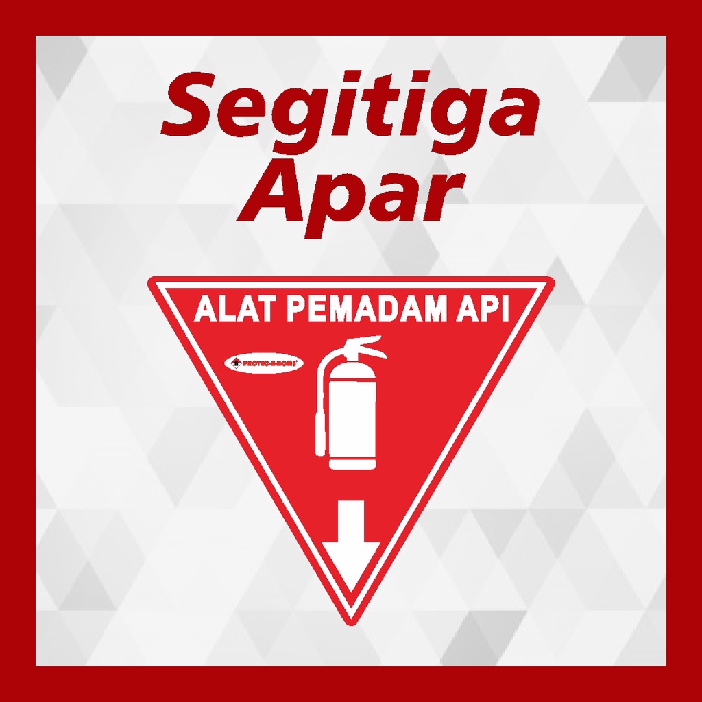 Jual Segitiga Apar Akrilik Segitiga Apar Acrylic Segitiga Alat