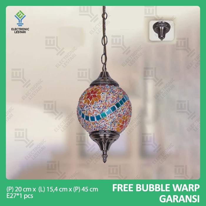 Lampu Gantung Klasik Antik Timur Tengah Maroko Hias Masjid 127