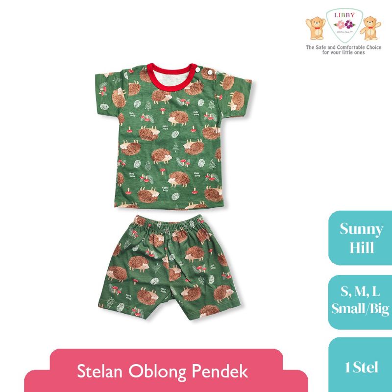 LIBBY BABY TERBARU SUNNY HILL setelan anak oblong baju pendek celana pendek