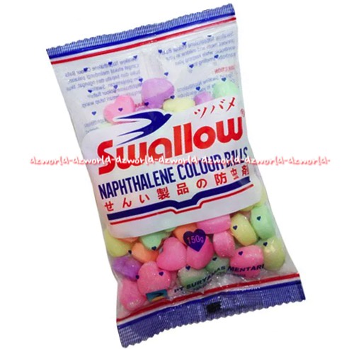 Swallow Kamper Naphthalene 150gr Kampers Untuk Lemari Ataupun Laci Penyimpanan Penghilang Bau Tidak Sedap Swalow Kapur Barus Bulat Kecil Ball Campers Naph thalene Warna Wani Colourfull