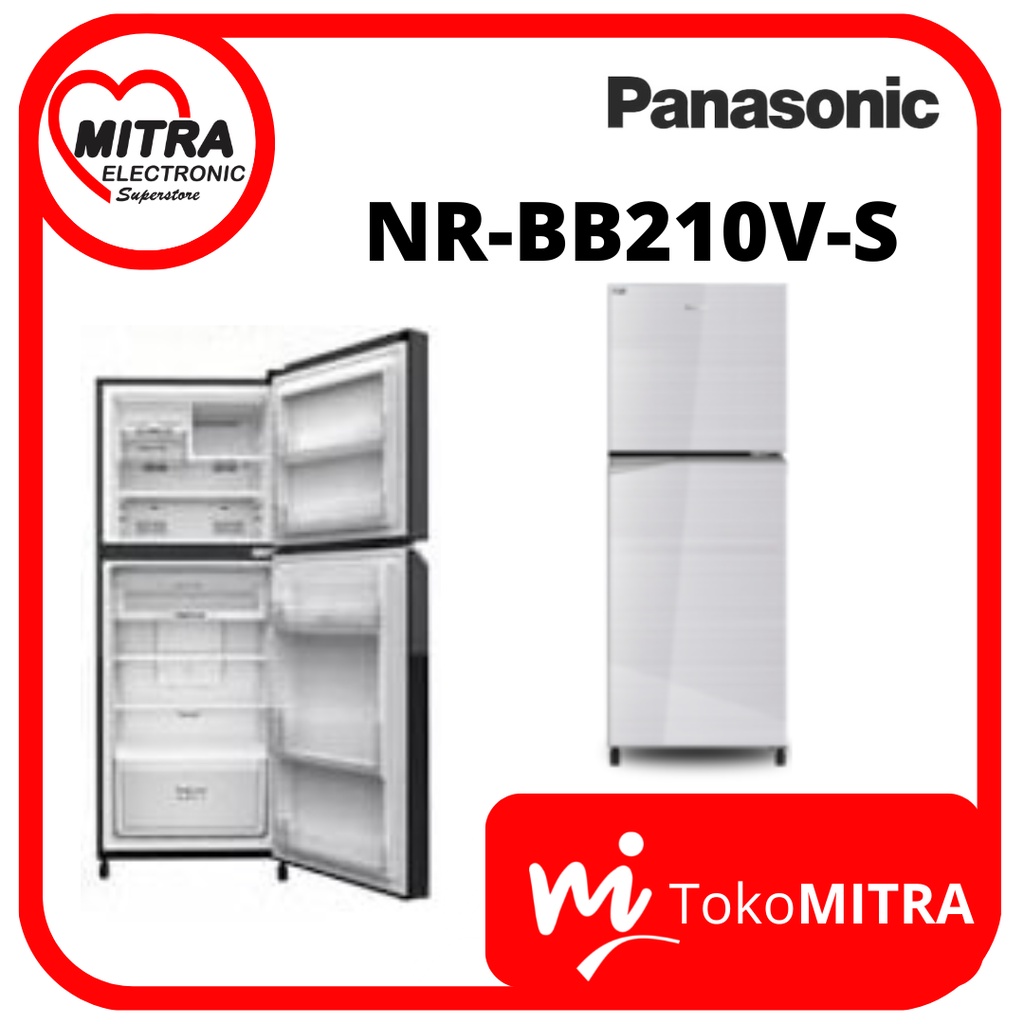 LEMARI ES 2 PINTU PANASONIC NR-BB210V-S (196 Ltr)