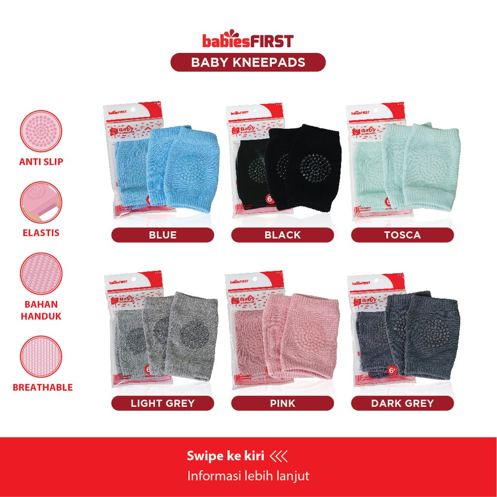 BABIESFIRST Baby Kneepads - Pelindung Lutut Bayi - Baby Knee Guard - Kneepads Anti Slip