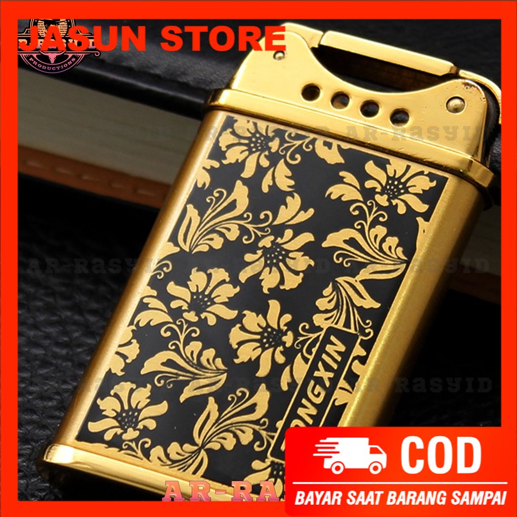 Bisa COD! Korek Api Roda Api Gas Cool The Lighter Motif Batik