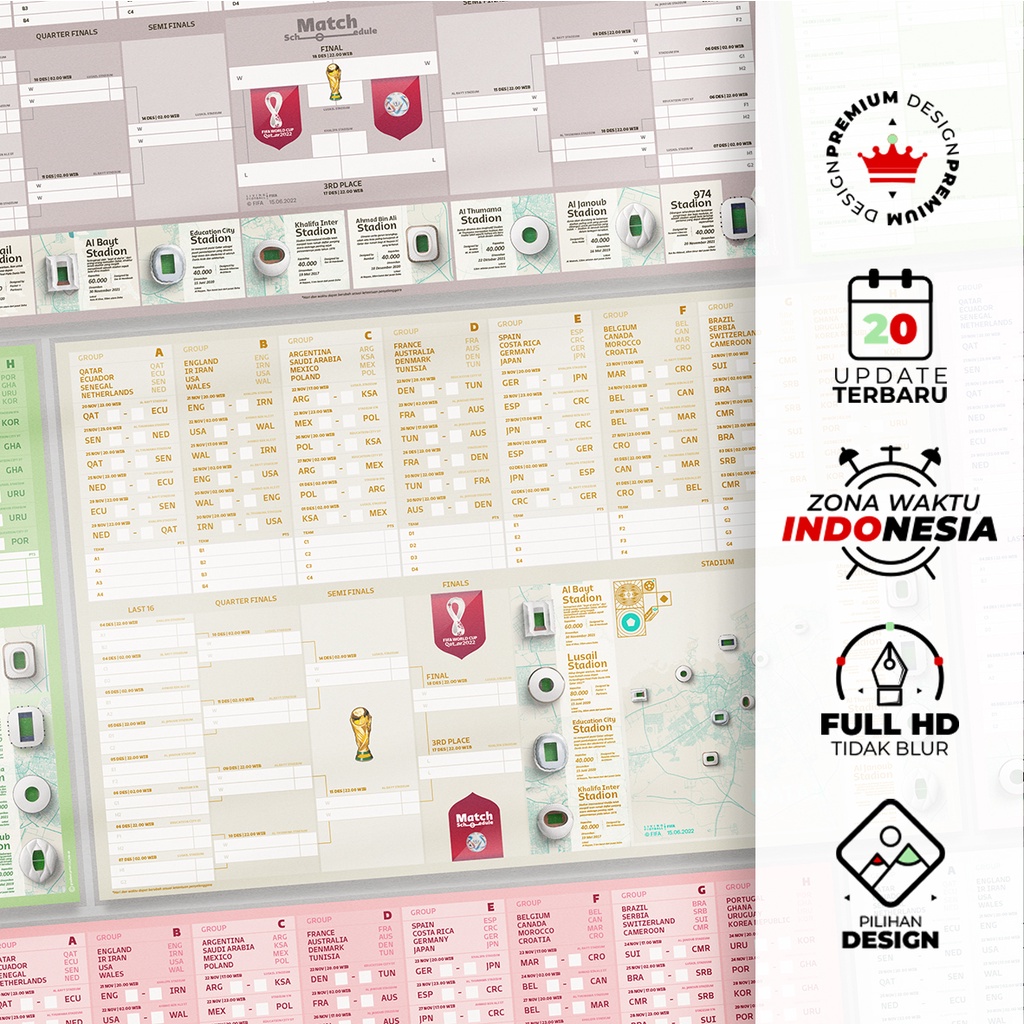 Poster Jadwal Piala Dunia 2022