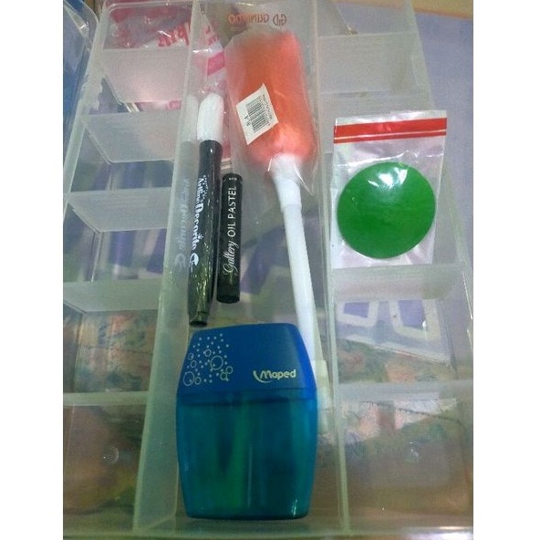 

kotak penyimpanan dan alat-alat mewarnai murah lengkap