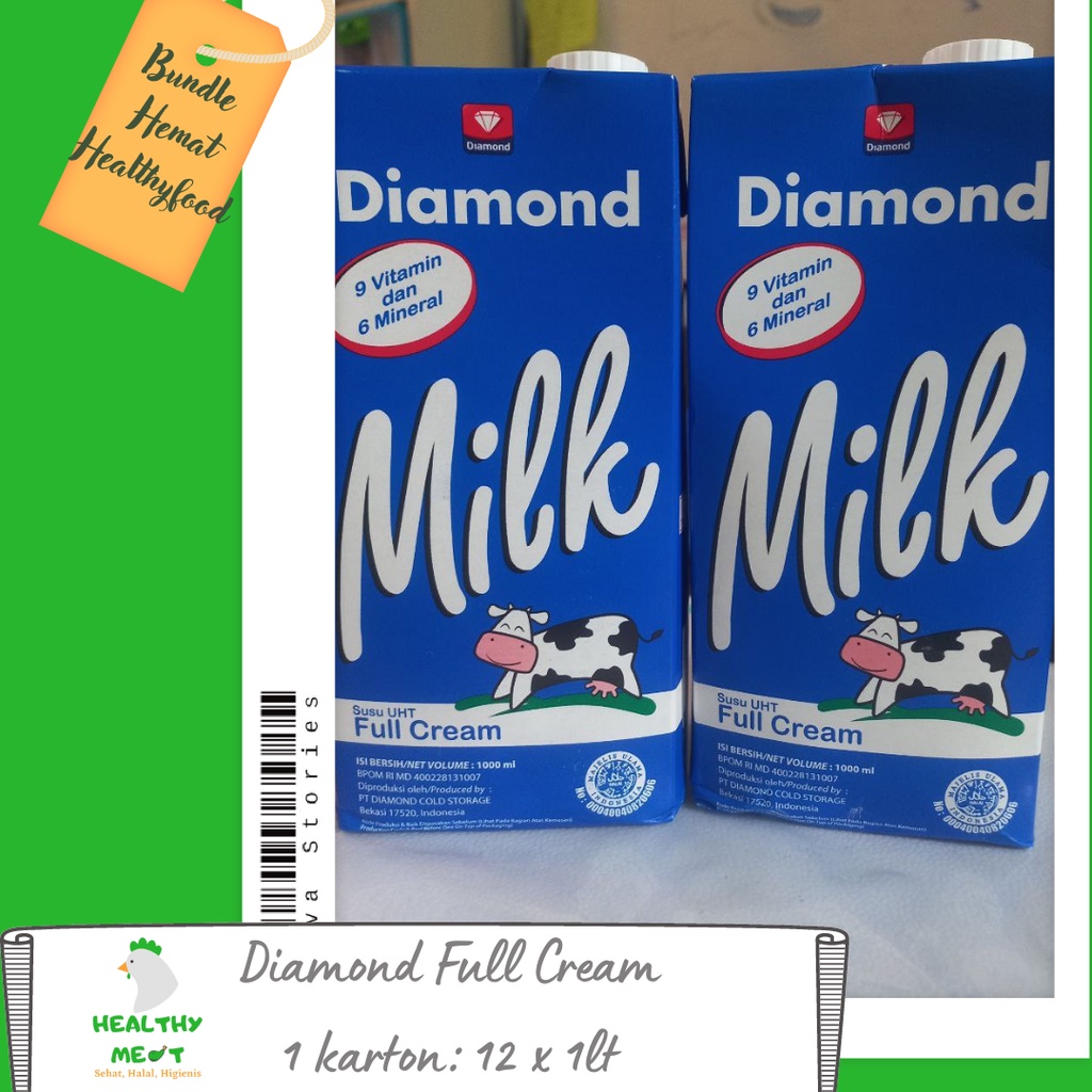 

Susu Diamond UHT 1 karton
