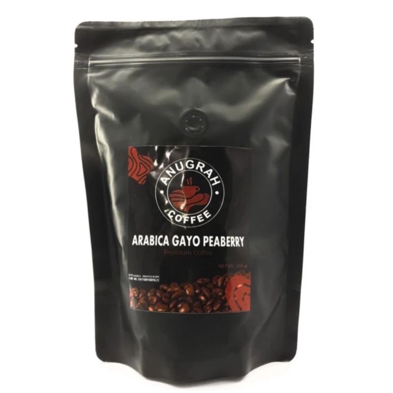 

kopi Gayo arabica peaberry anugrah coffee 250gram