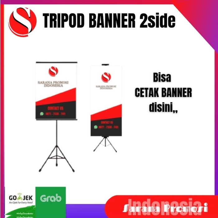 

Termurah Tripod Stand Banner / Roll Up Banner/ Stand Promosi
