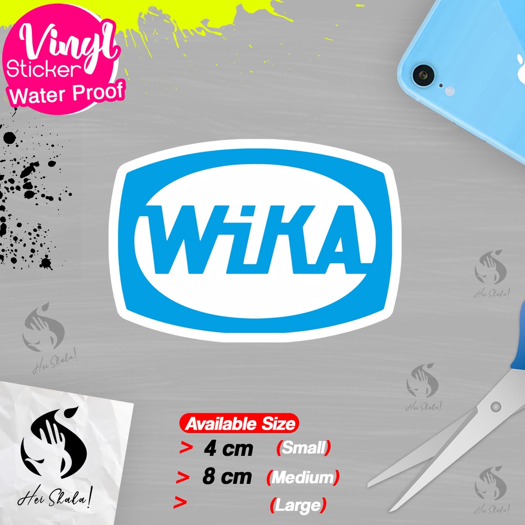 

Stiker WIKA Wijaya Karya Sticker Logo Perusahaan BUMN Bahan Vinyl Anti Air