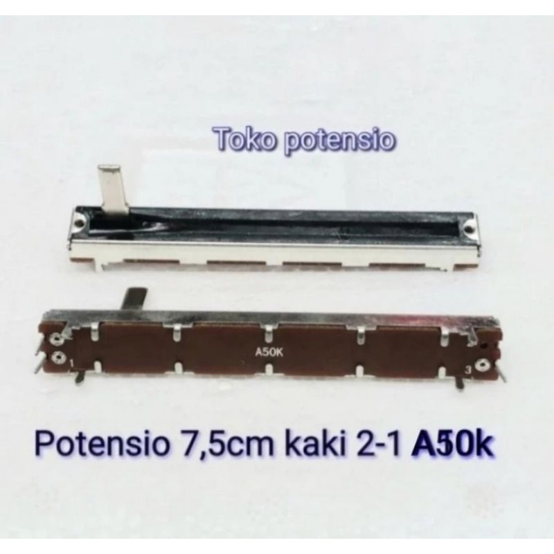 POTENSIO GESER A50K 7,5CM KAKI 2-1 MONO