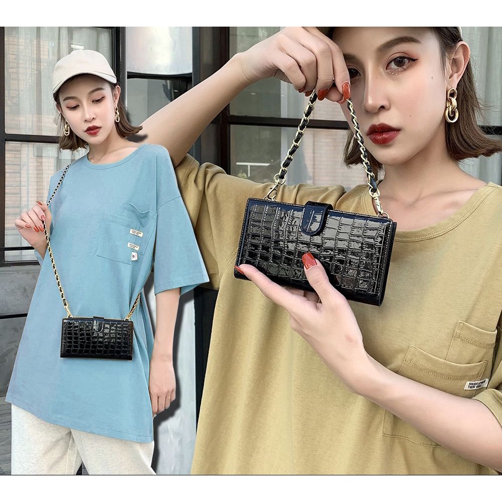 Casing Universal Tas Case FH87 dompet mini rantai tas wanita tali panjang