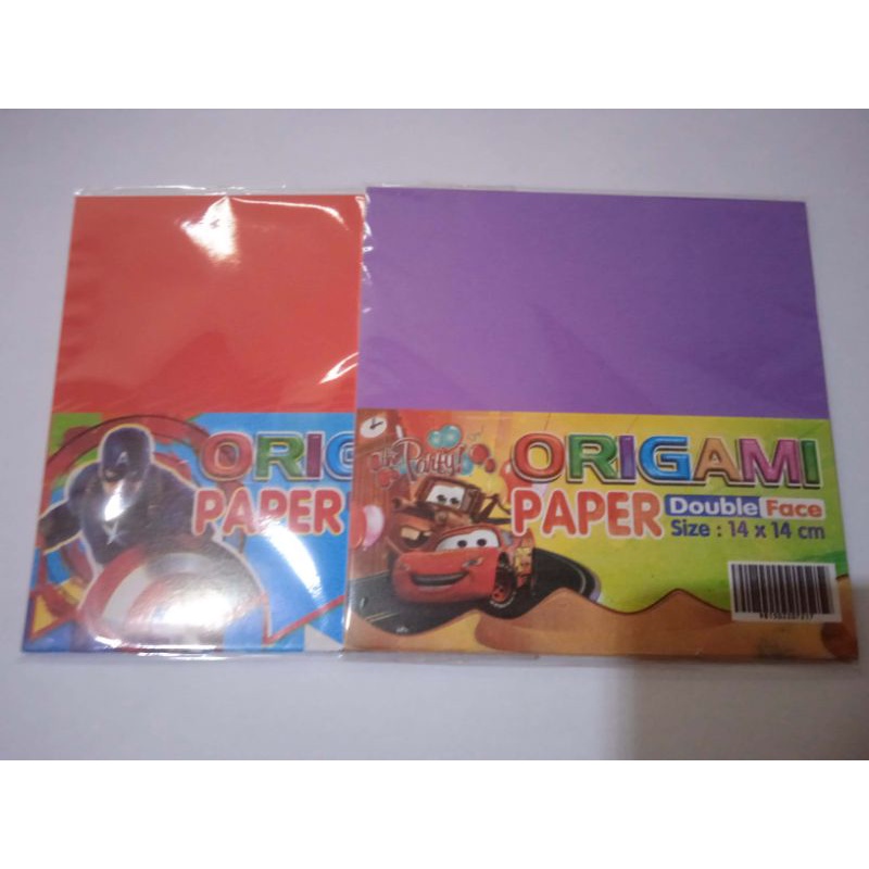 

Kertas lipat / origami ukuran 14 x 14 cm