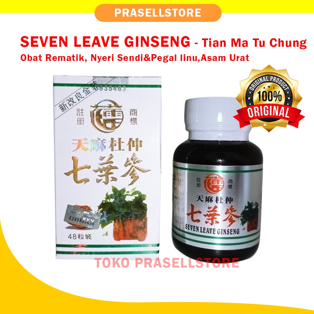 Seven Leave Ginseng Tian Ma Tu Chung - Obat Rematik, Nyeri sendi 100% Original